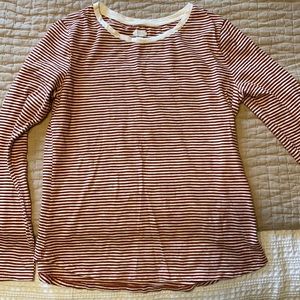 Old navy Rust striped long sleeve tee